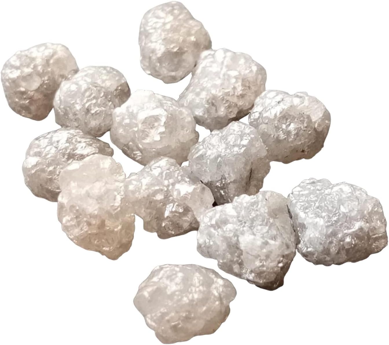 Women's 5-6mm Gray Raw Diamond, Natural Gray Rough Diamond, Uncut Diamond, Loose Diamond, Conflict Free, Perfect for Prong Setting (2Pcs To 10Pcs)