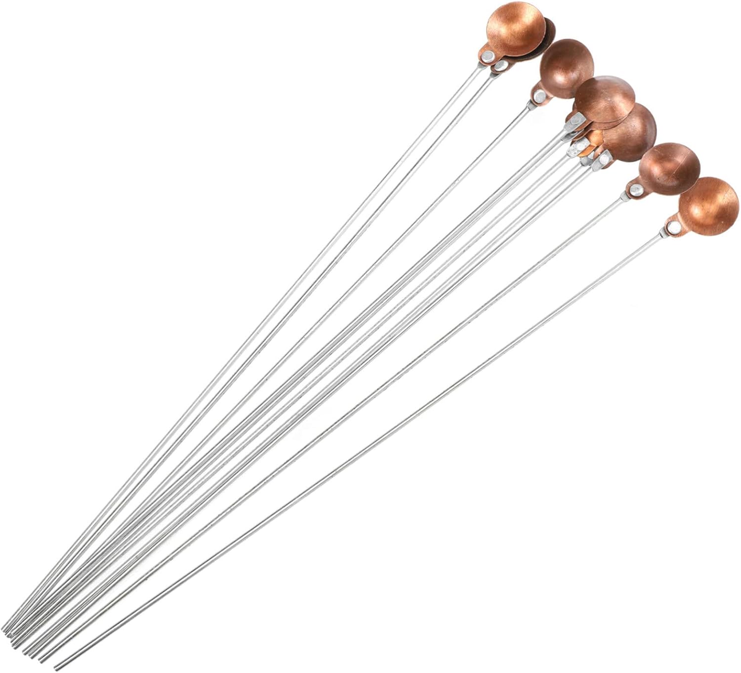 VILLCASE 10pcs Burning Spoon Heating Spoon Metal Cooking