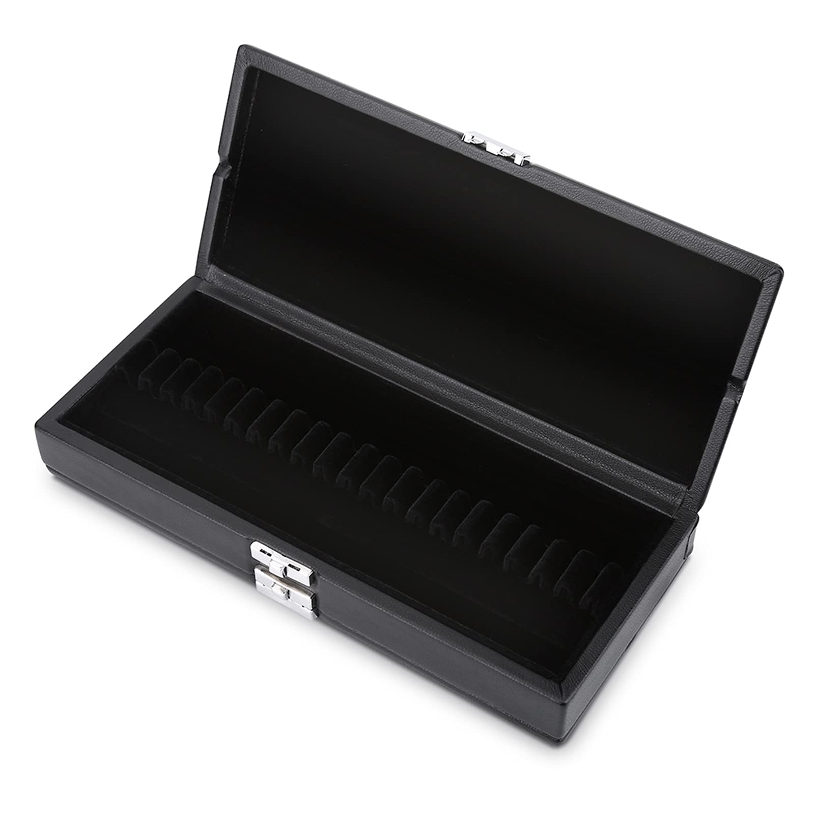Custodia per Ance Oboe, Custodia in Pelle e Legno a Doppio Strato per 40 Pezzi, Scatola di Archiviazione Musicale per Musicisti, Studenti e Professionisti