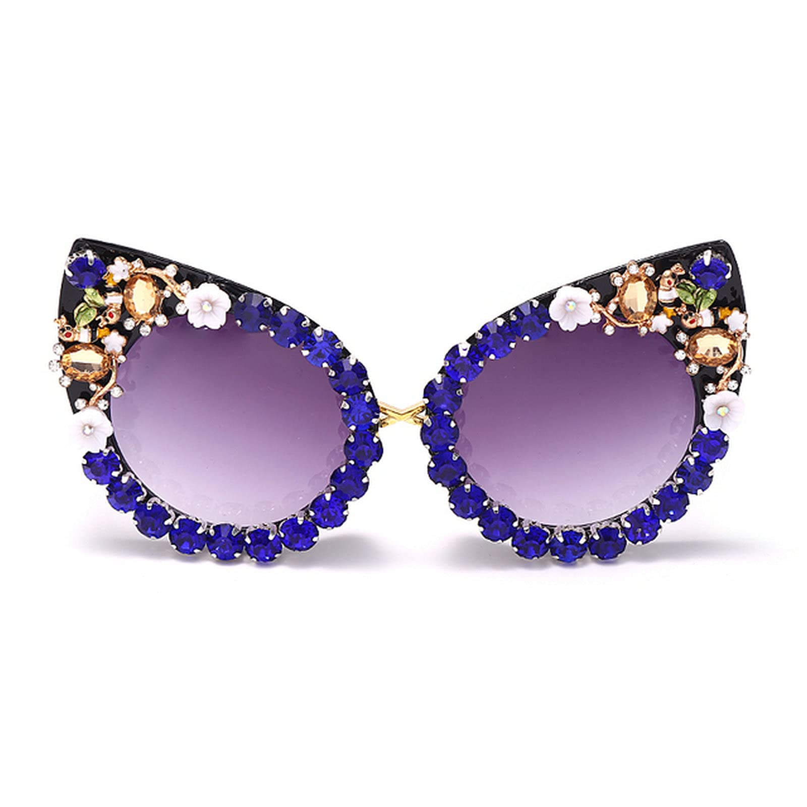Oversized Diamond Sunglasses Women Rhinestone Cat Eye Sunglasses Vintage Female Sparkling Party sunglasses Eyewear