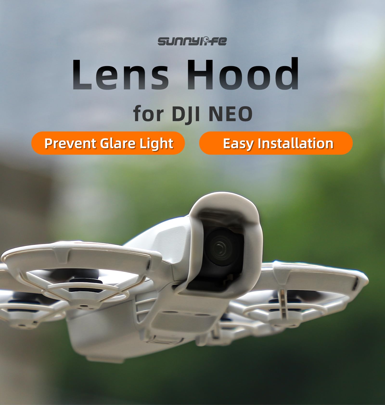 Pare-soleil Pour DJI Neo - Noir, Protection Objectif, Réduit L'éblouissement, Snap-on Facile