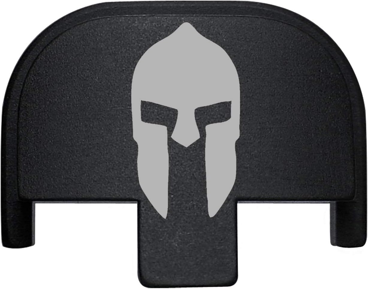 NDZ Performance Rear Slide Cover Back Plate for Smith & Wesson Self Defense S&W SD9 SD40 VE 9mm .40 Black Custom Laser Engraved Image: Spartan Helmet 1