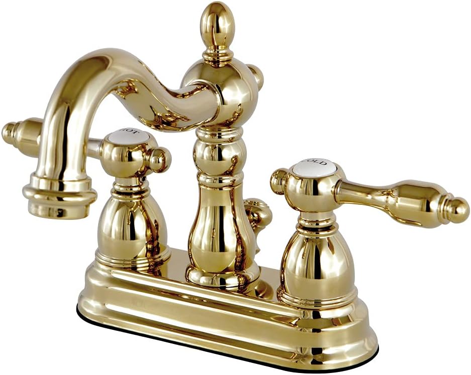 Kingston Brass KS1605TAL 4 in. Centerset Bathroom Faucet, Oil Rubbed Bronze