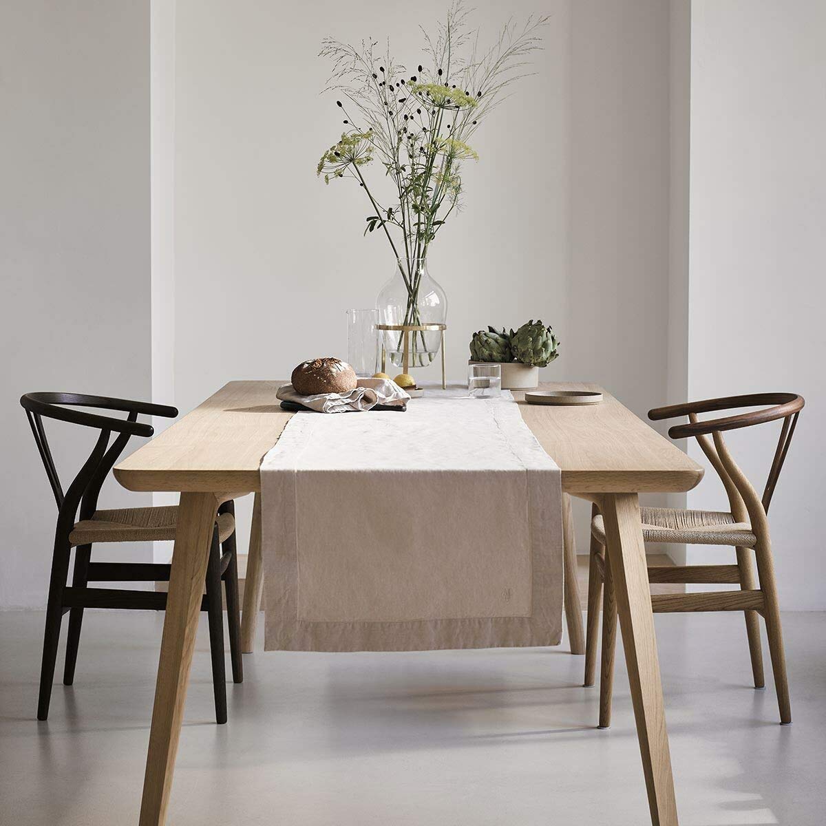 Marc O Polo Tischläufer Akalla Oatmeal, 40x150 cm