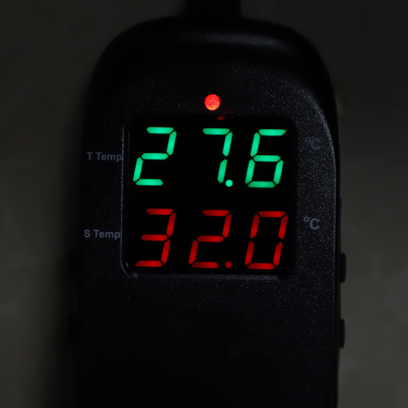 Digital Thermostat, Intelligenter Temperaturcontroller mit Permanenter Speicherfunktion für Wasserqualitätstests Aquakultur Industrie -Temperaturregelung (EU -Stecker)