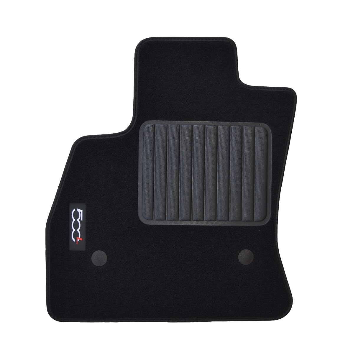 Tappetini Per Fiat 500L (2012-2017), Con Logo, Alta Qualità, 2 Pin Di Sicurezza