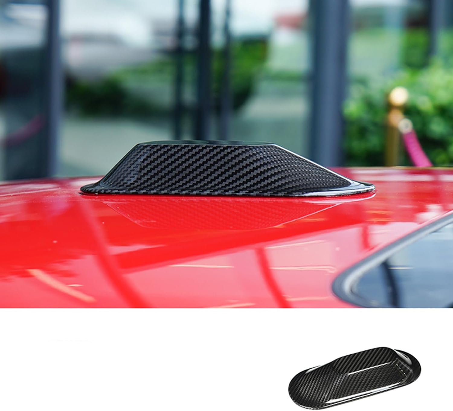 Car Shark Fin Antenna Cover Trim for Mini 899 Cooper S E SE EV J05 Aceman 2024 2025 Dry Carbon Fiber