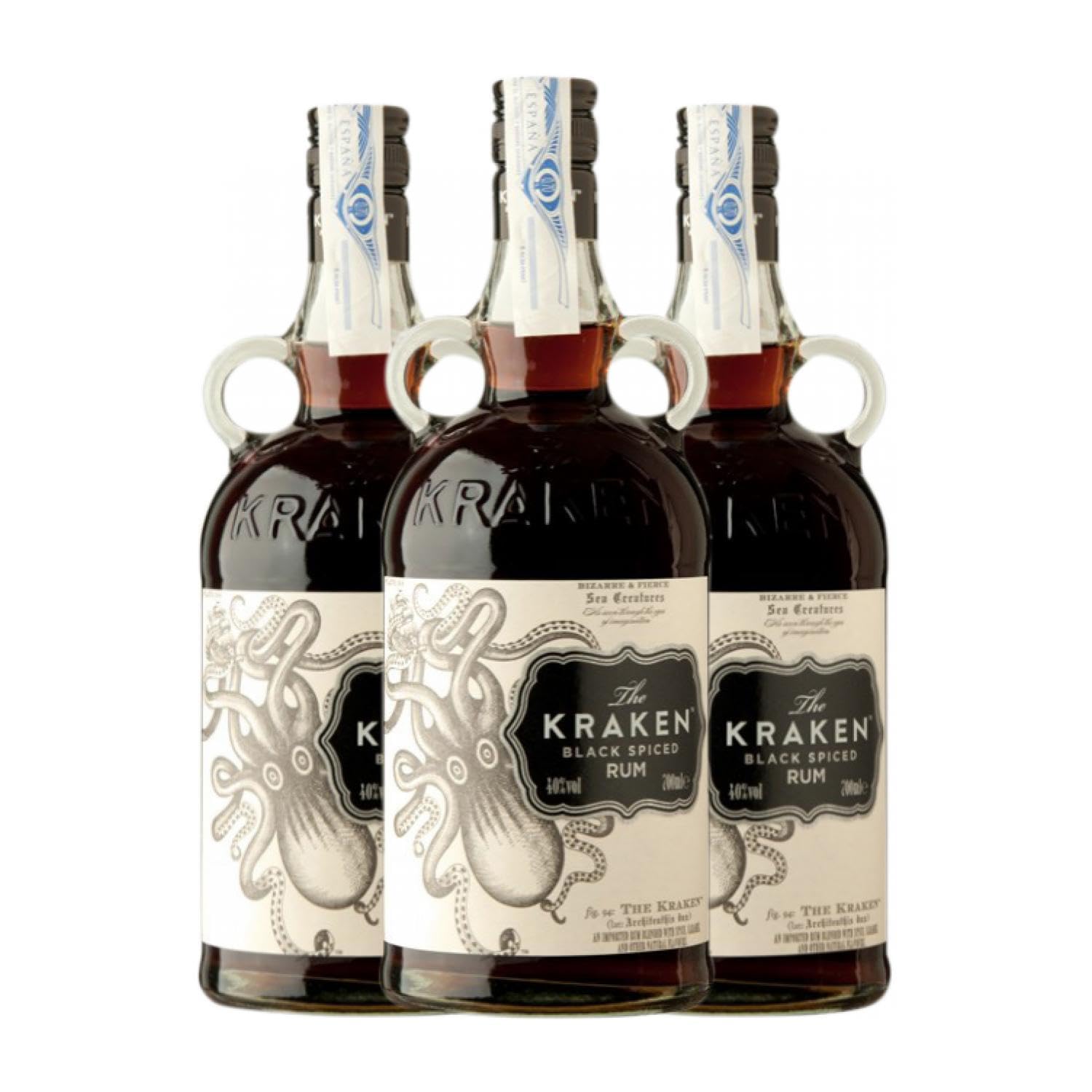 Ron Kraken Black Rum Añejo 70 cl (Caja de 3 Botellas de 70 cl)