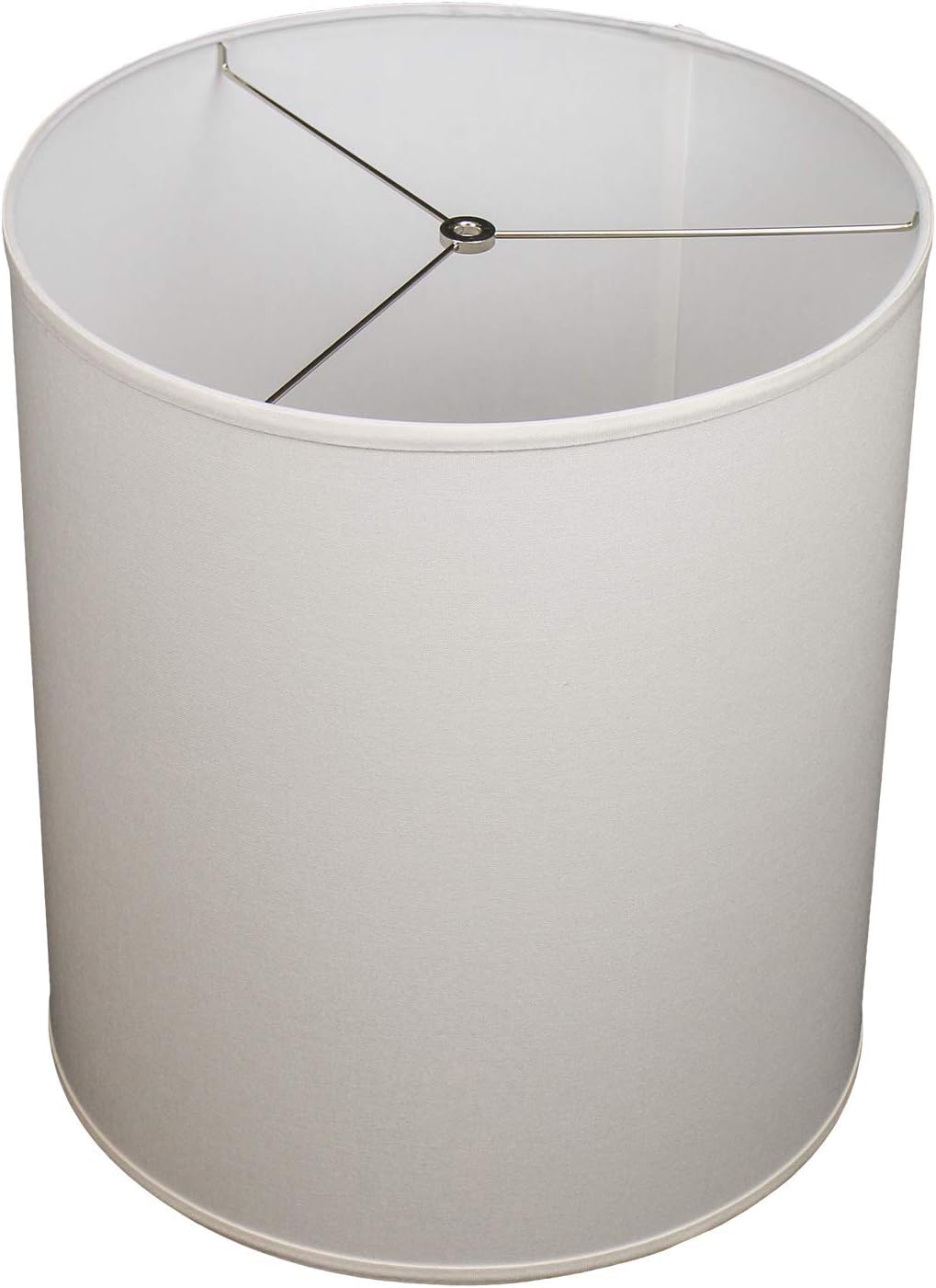 FenchelShades.com 16" Top Diameter x 16" Bottom Diameter 18" Height Cylinder Drum Lampshade USA Made (Cream)