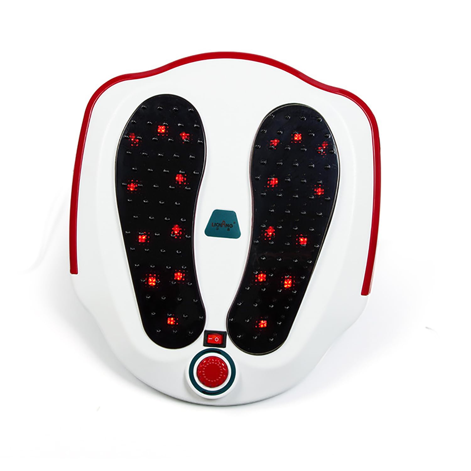 Stimolatore della circolazione delle gambe, massaggiatore multifunzione per piedi e gambe, massaggiatore elettromagnetico per piedi con cuscinetti elettrodi e per migliorare la circolazione sanguigna