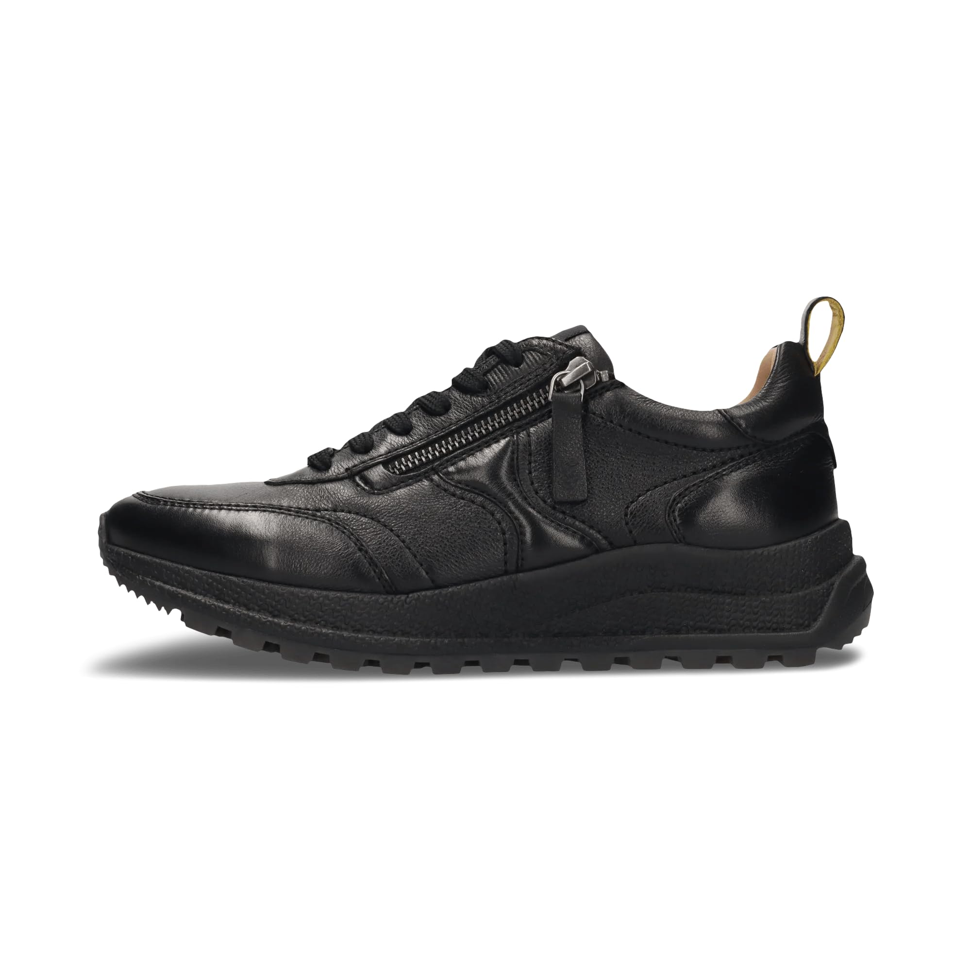 Salamander Damskie sneakersy ze skóry, czarne