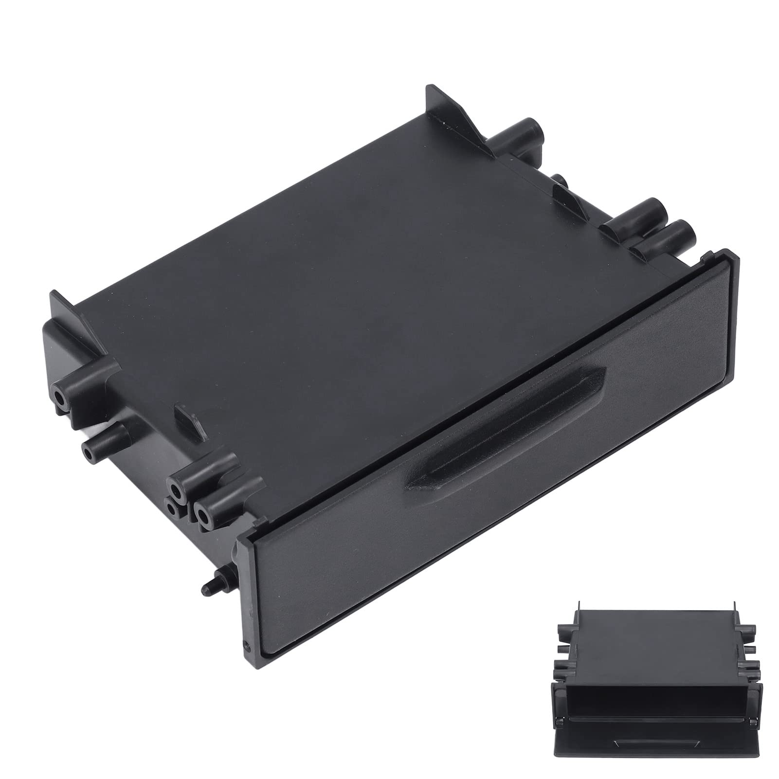 Vano Portaoggetti per Autoradio Vano Cruscotto per Autoradio 1din Accessori per Autoradio Vano Portaoggetti Multiuso per Veicoli in Abs
