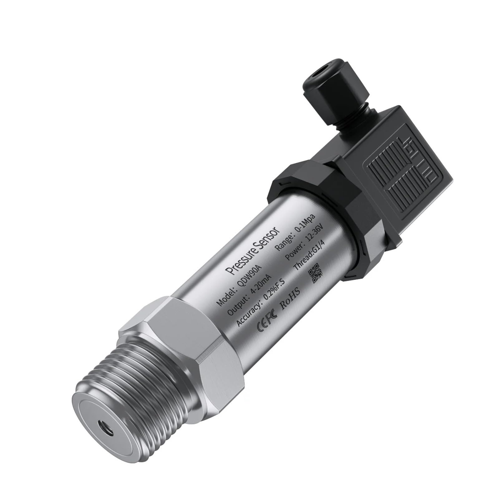 MXXDMOPD 0-1Mpa 0-1.6Mpa 0-2.5MpaTransmitter 0-60Mpa to 4-20mA 0-10V 0-5V RS485 G1/4 Pressure Sensor(0-10v,0-1.6Mpa)