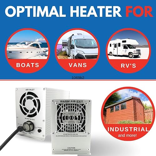 Miniatura 7 de Calentador de compartimento para motor de barco, calentador de sentina mediano de 600 W, barcos de hasta 28 pies, calentador de barco marino,