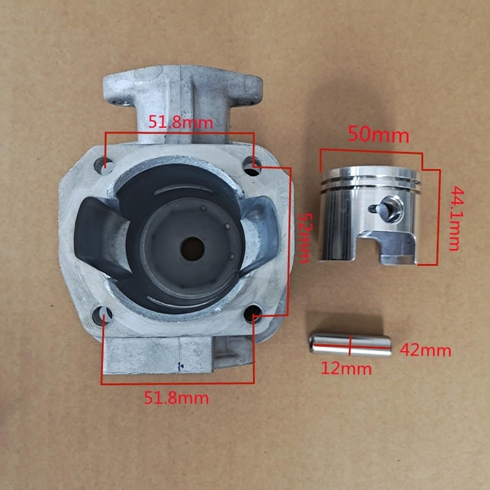 EC08 1E50FW Cilindro y kit de motor de combustible para 5801028000 2203108 piezas de repuesto de aspiradora para soplador de hojas, accesorios de equipo de jardín