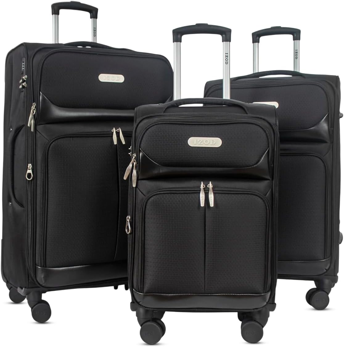 IZOD Ocean 3 Piece Expandable Softside Luggage Set, Navy