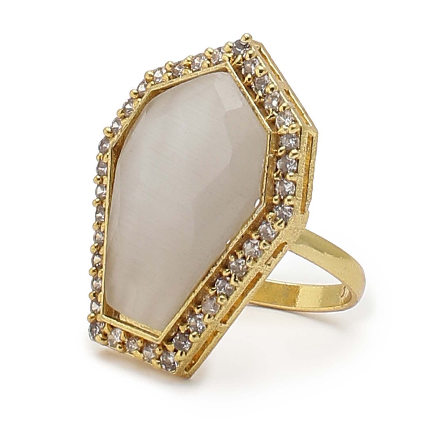SOHI Black stone ring for women, gold ring for women, Chunky Ring, Finger Ring, adjustable rings for women & girls, artificial rings for girls, hand ring for women (B0B8ZSYQWZ) Amazon Price History, Amazon Price Tracker