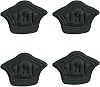 Crown Shaped Self Adhesive, Shoe Heel Tapping Preventer, Shoe Collapse Pad, Inner Tear Cloaking Patch on Shoe, Heel Protector BLACK, 2 PAIRS