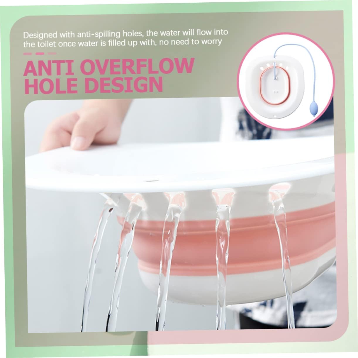 Sitz Bath for Relief Postpartum Care Basin Women's Sitz Bath Kit Sitz Bath for Toilet Seat