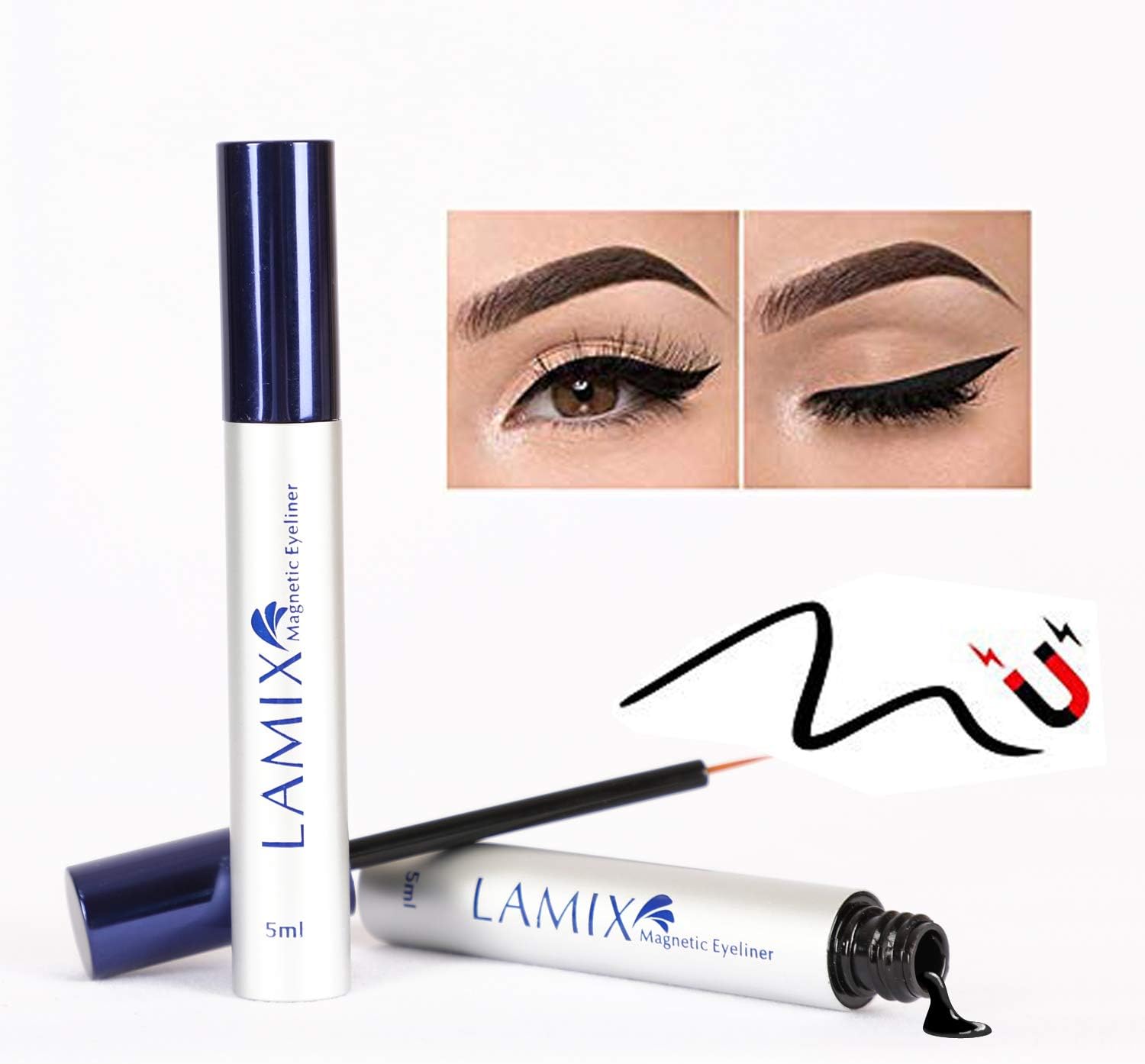 LAMIX Magnetic Eyeliner For Magnetic Eyelashes (5 ml)