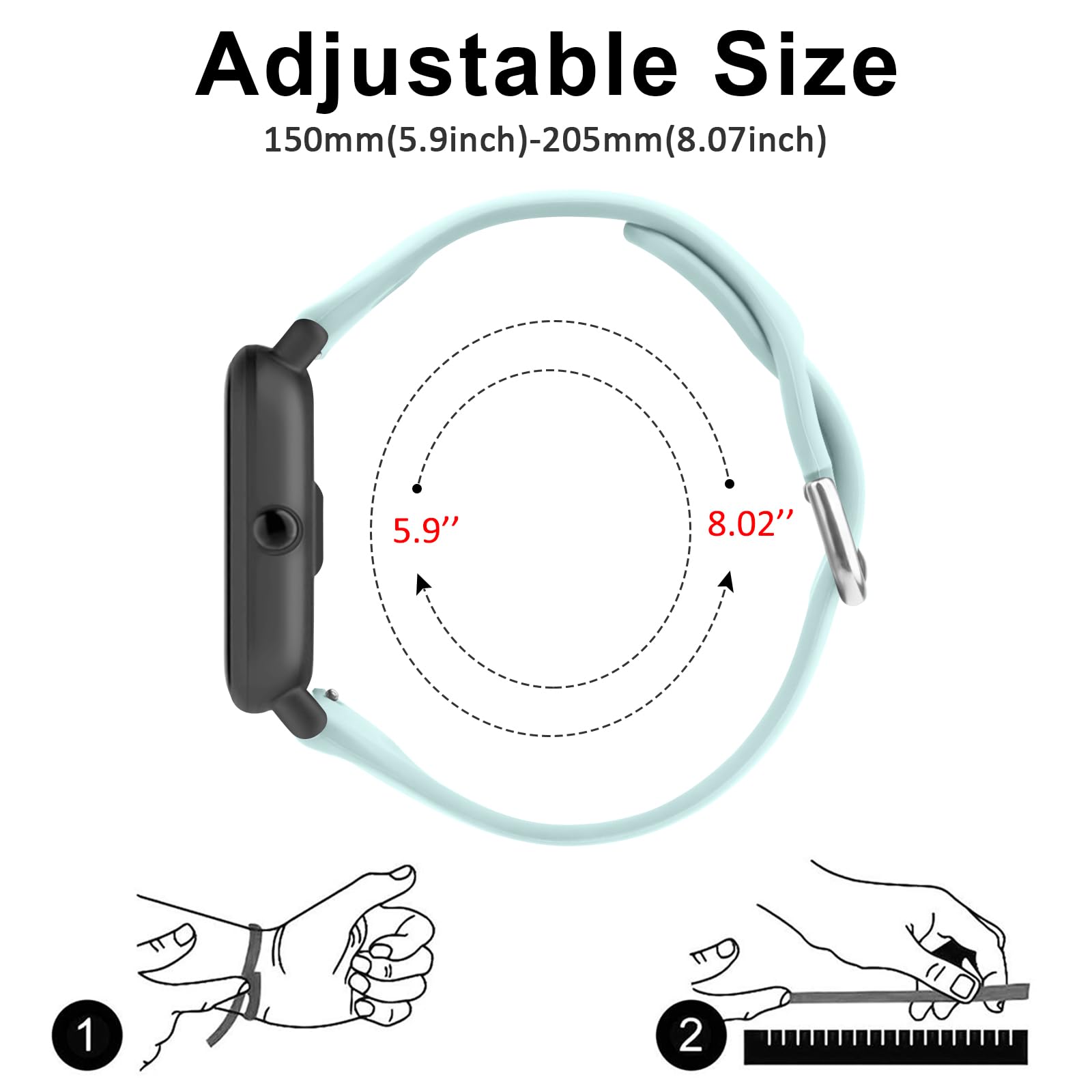 Slim 20mm Silicone Bracelet Replacement Band for Garmin Vivoactive 5/Vivomove 3/HR/LUXE/Sport/Trend (Nude Green) - Image 2