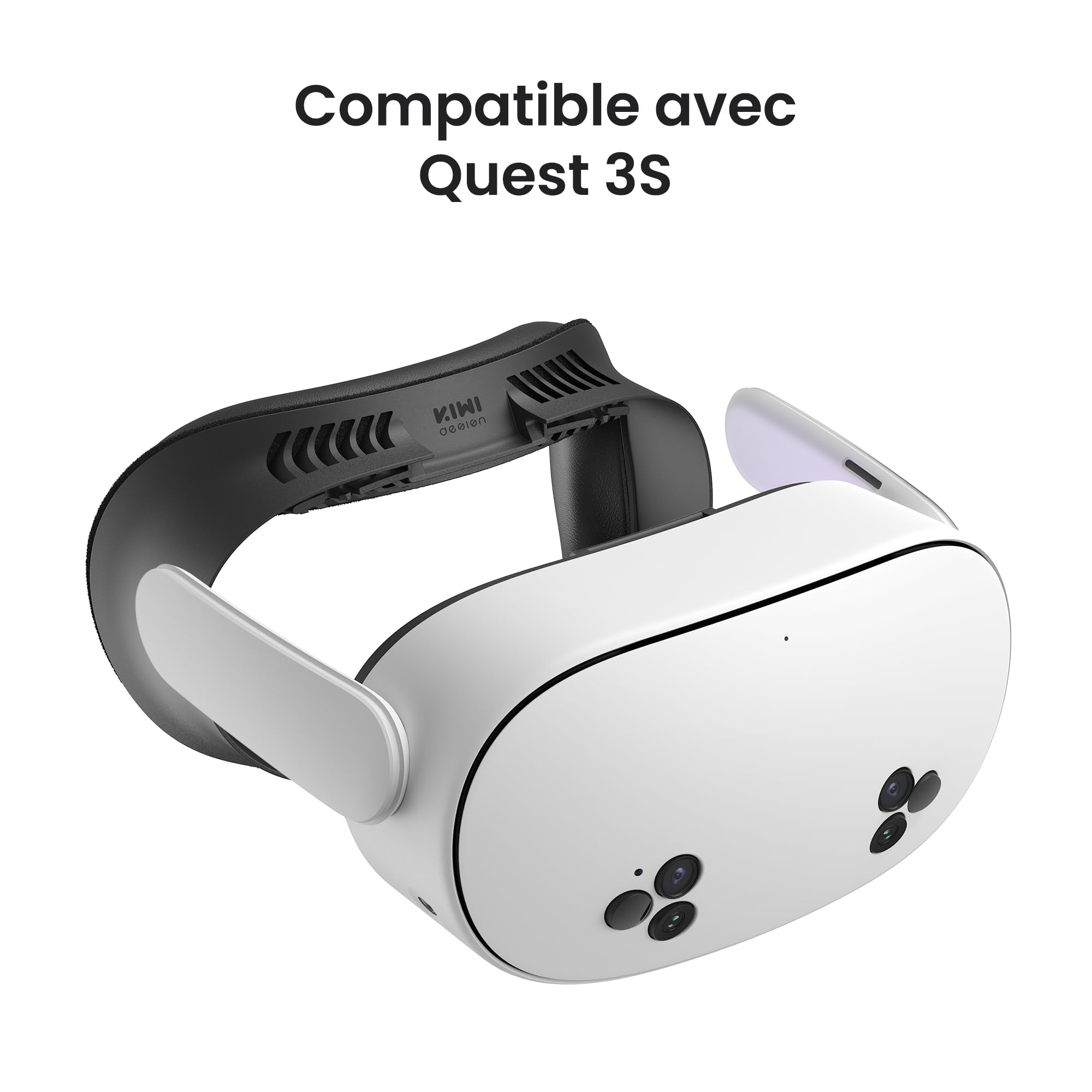 KIWI design V4 Face Cover, Coussinets d'Interface Faciale Compatible avec Meta Quest 3S, Non Compatibles avec Meta Quest 3
