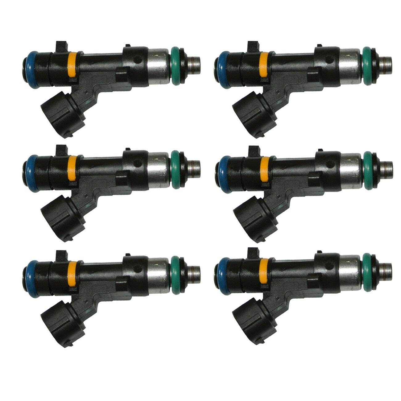 SET 6 Fuel Injector 0280158042 Replacement For Nissan Murano 350Z V6 3.5L 16600CD700