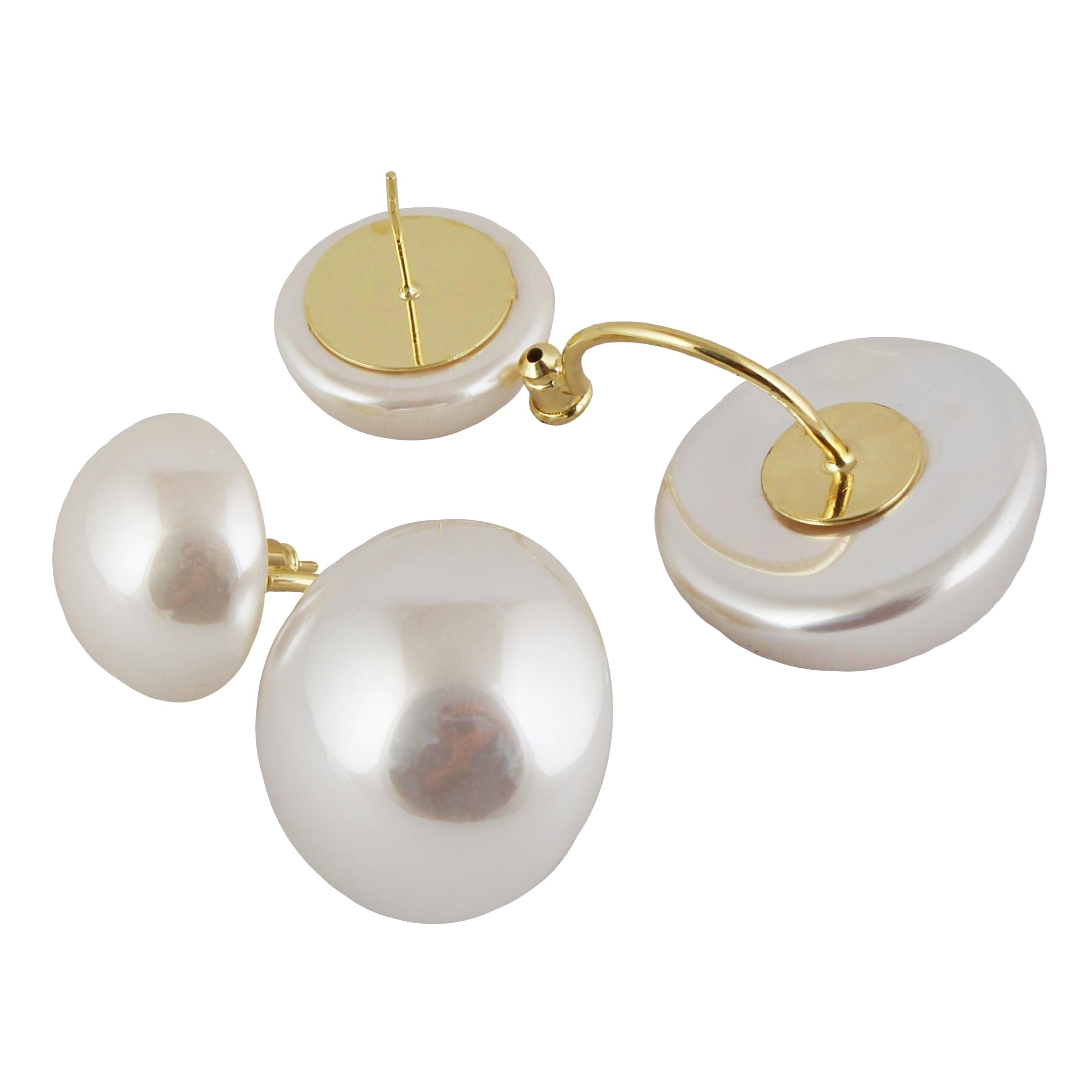 See full amazon price history chart for Lucky Jewellery Designer Funky Earring White Color Double Semi Pearl Ear Jackets Stud Earrings For Girls & Women (475-CHEM-1231) Lucky Jewellery Designer Funky Earring White Color Double Semi Pearl Ear Jackets Stud Earrings For Girls & Women (475-CHEM-1231) (B0CWPFV73T) Amazon Price History, Amazon Price Tracker