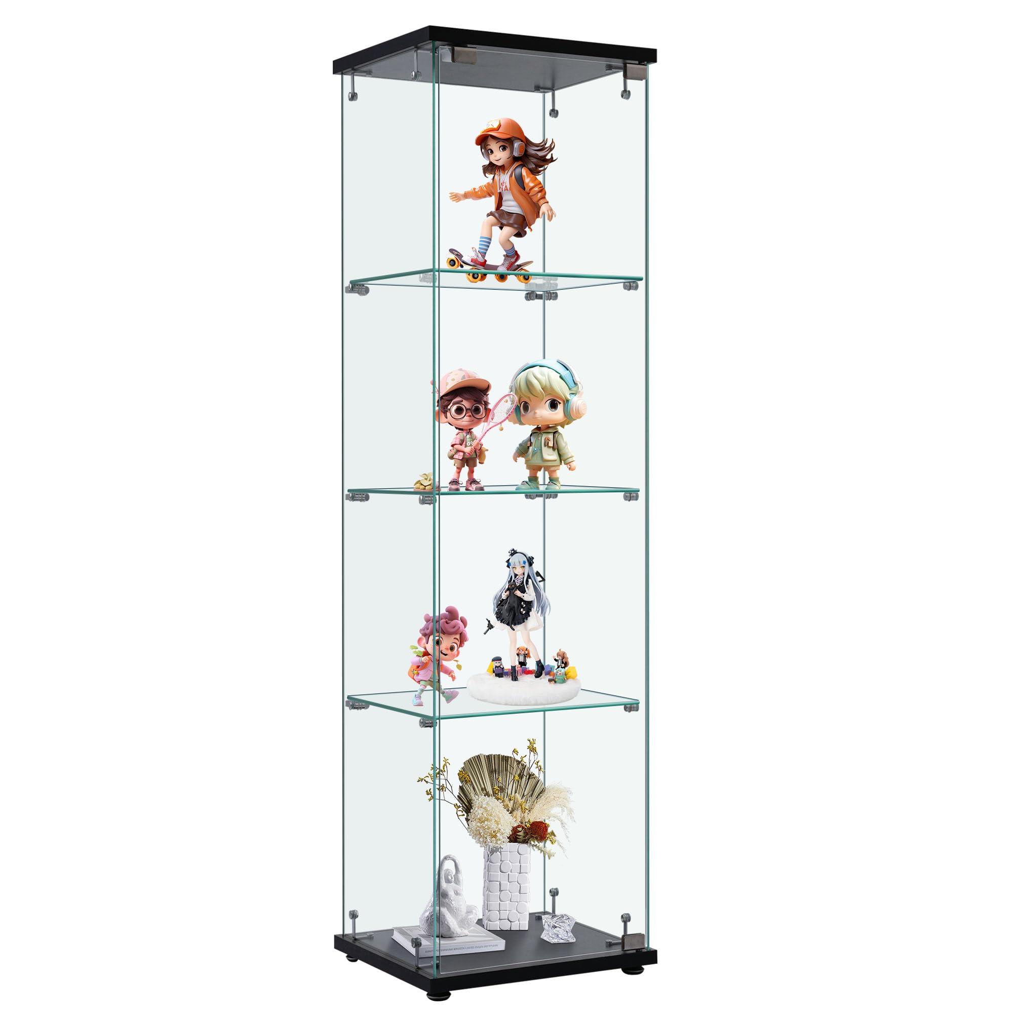 Amazon.co.jp: 【4段-高さ162cm】OSJ コレクションケース ガラス