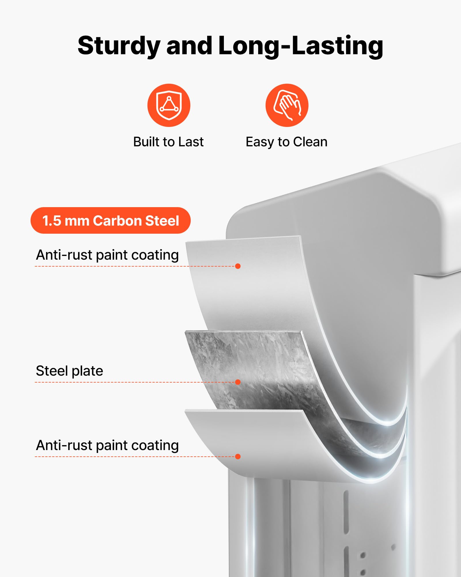 VEVOR Caja eléctrica impermeable IP65, caja de control de acero laminado en frío con termostato, ventilador y cubierta de lluvia, caja de conexiones con cerradura armario de control exterior 60 x 30 x