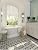 Soft White and Smoky Gray 12 x 12 Polished Marble Mosaic Tile