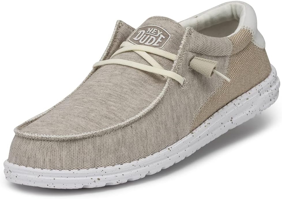 HEYDUDE Men's Wally Stitch Dirt Road Size 8| Men's Loafers | Men's Slip On Shoes | Comfortable & Light-Weight