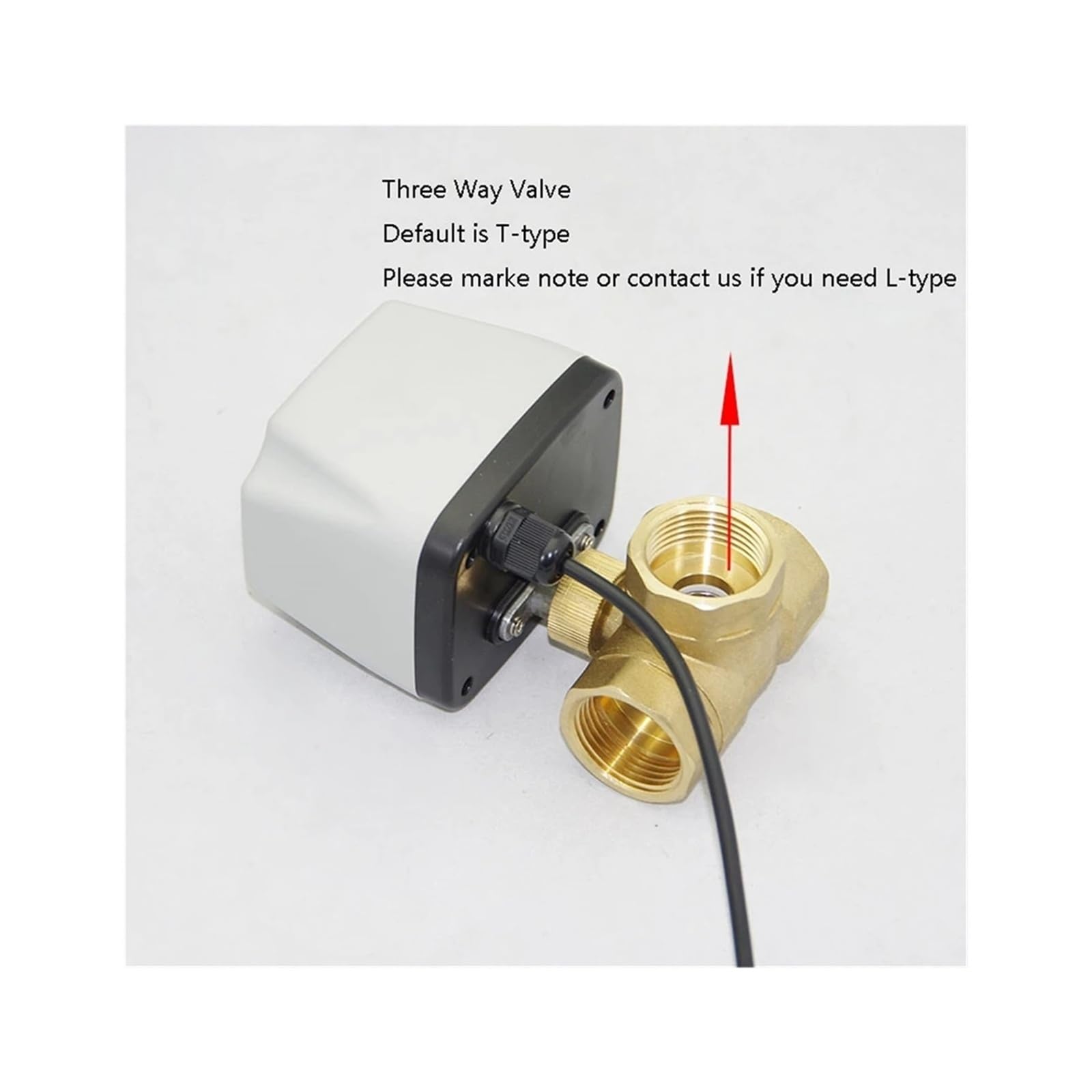 Válvula de Bola motorizada de 2/3 vías, válvula de Bola eléctrica DC24V, Control bidireccional de Tres Cables, DN15 DN20 DN25 DN32 DN40 DN50(DN20)