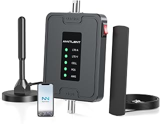 Vehicle Cell Phone Signal Booster for Car, Truck, RV and SUVs | with High Gain Antennas for All Canadian Carriers - Bell, Rogers, Telus & More on Band 2/4/5/12/13/17 | ISED Approved