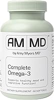 Vista 1 de Amy Myers MD Complete Omega-3 Softgels - Fish Oil Supplement for Cardiovascular & Immune System Support - Non-GMO, Non-Dairy & Non-Soy - 60 Softgels
