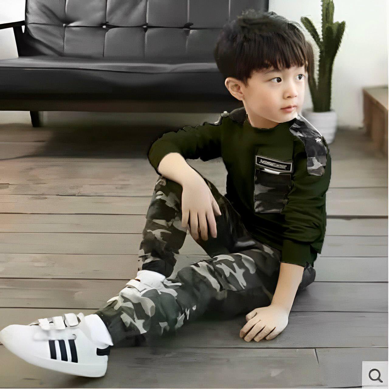 Dsnsenterprize DSNS Trending kids & Boys & Girls T-shirt and pant in Trending print and kids comfortable fabrics and best stitching quality (GREEN, 5-6-YEAR) 2