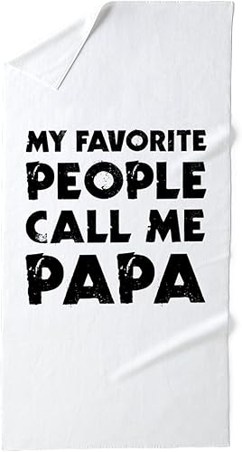 CafePress My Favorite People Call Me Papa - Toalla de playa grande, toalla suave con diseño único