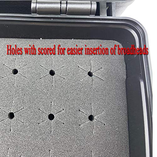 Smarkey Archery Broadhead Box Arrow Case Holds 18 Arrowheads Broadhead Case Holder For Crossbow Recurve Bow And Compound Bow Hunting Accessories Storage #TOP5