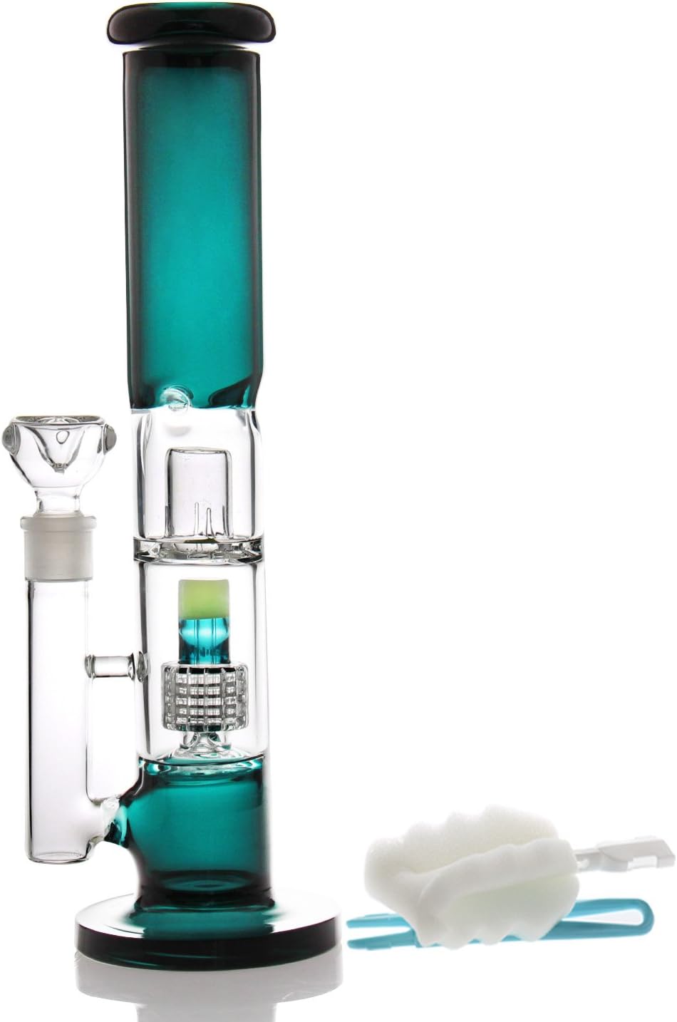 Big Bong Gravity Glass Bong with Tornado percolate,Green Water Bongs