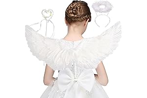 Angel Wings and Halo for Kids or Adults for Halloween, Christmas