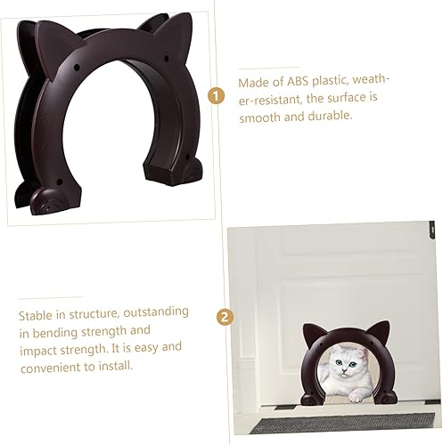 Miniatura 3 de Puerta de gato para mascotas, puerta interior de gatito, puerta de seguridad para mascotas, puerta interior, portal, puerta de gato, puerta para