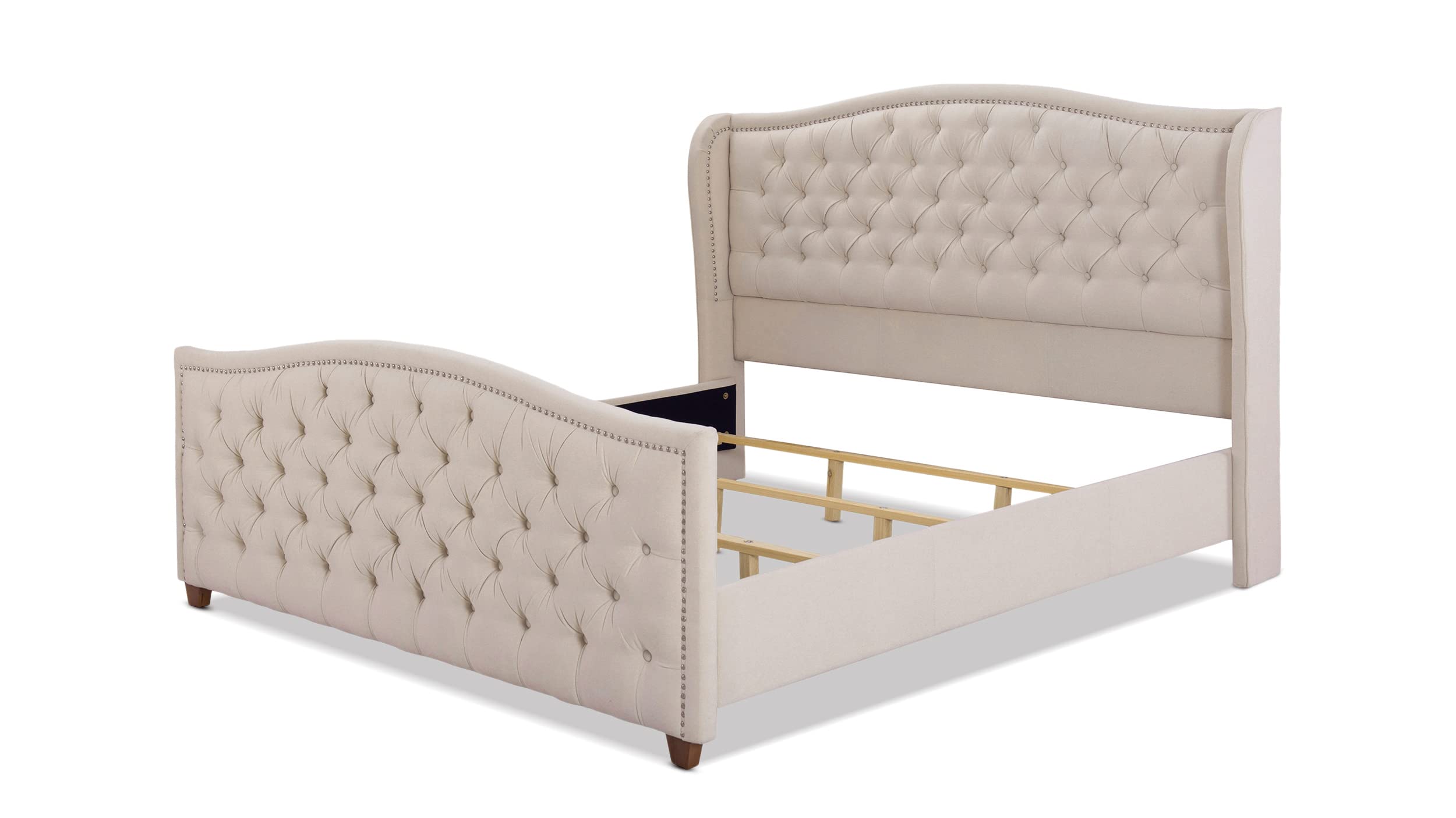 Jennifer Taylor Home Marcella beds, King, Sky Neutral