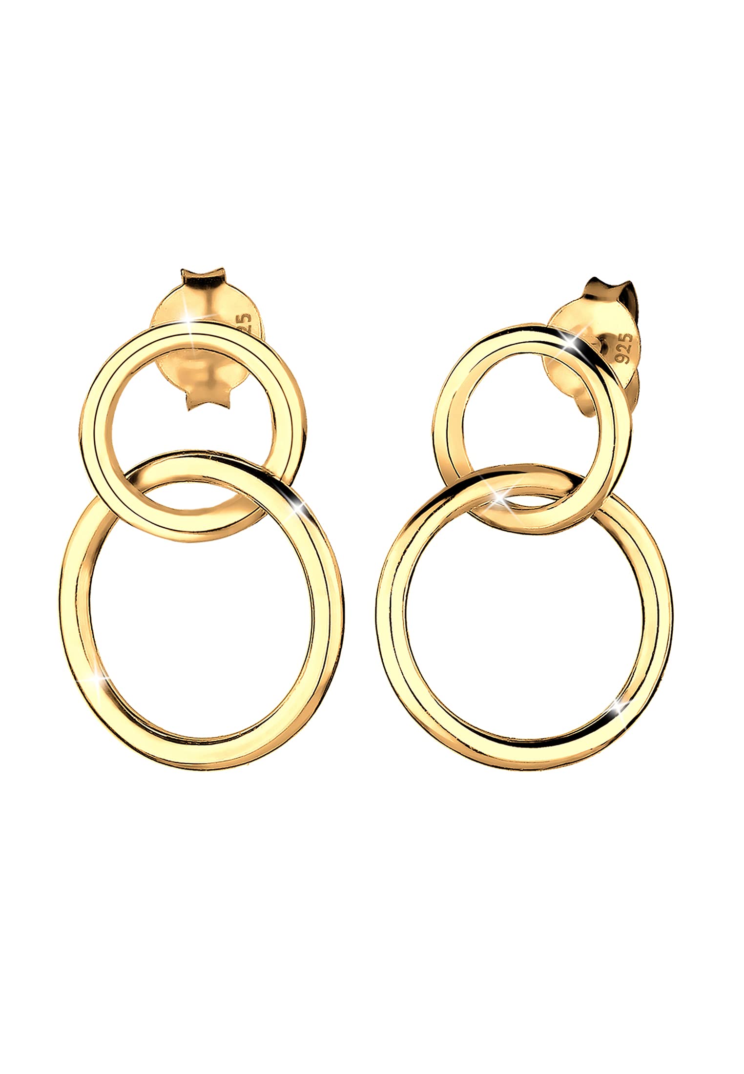 Elli Women's 925 Sterling Silver Xilion Cut Earrings
