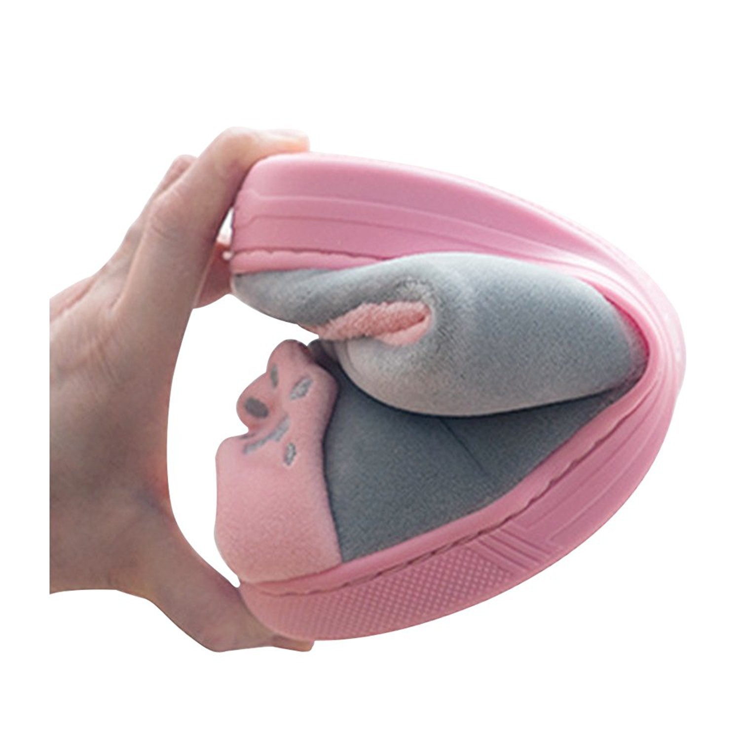 Rojeam Mignon Pantoufle de Noël Pantoufles Chaudes Chaussons Pantoufles de nouveauté en Peluche Douce
