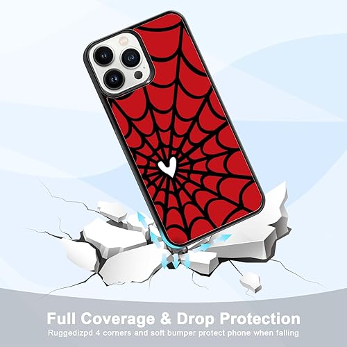 Vista 29 de Funda de teléfono de anime para iPhone 13/14 con diseño de telarañas de moda araña 2