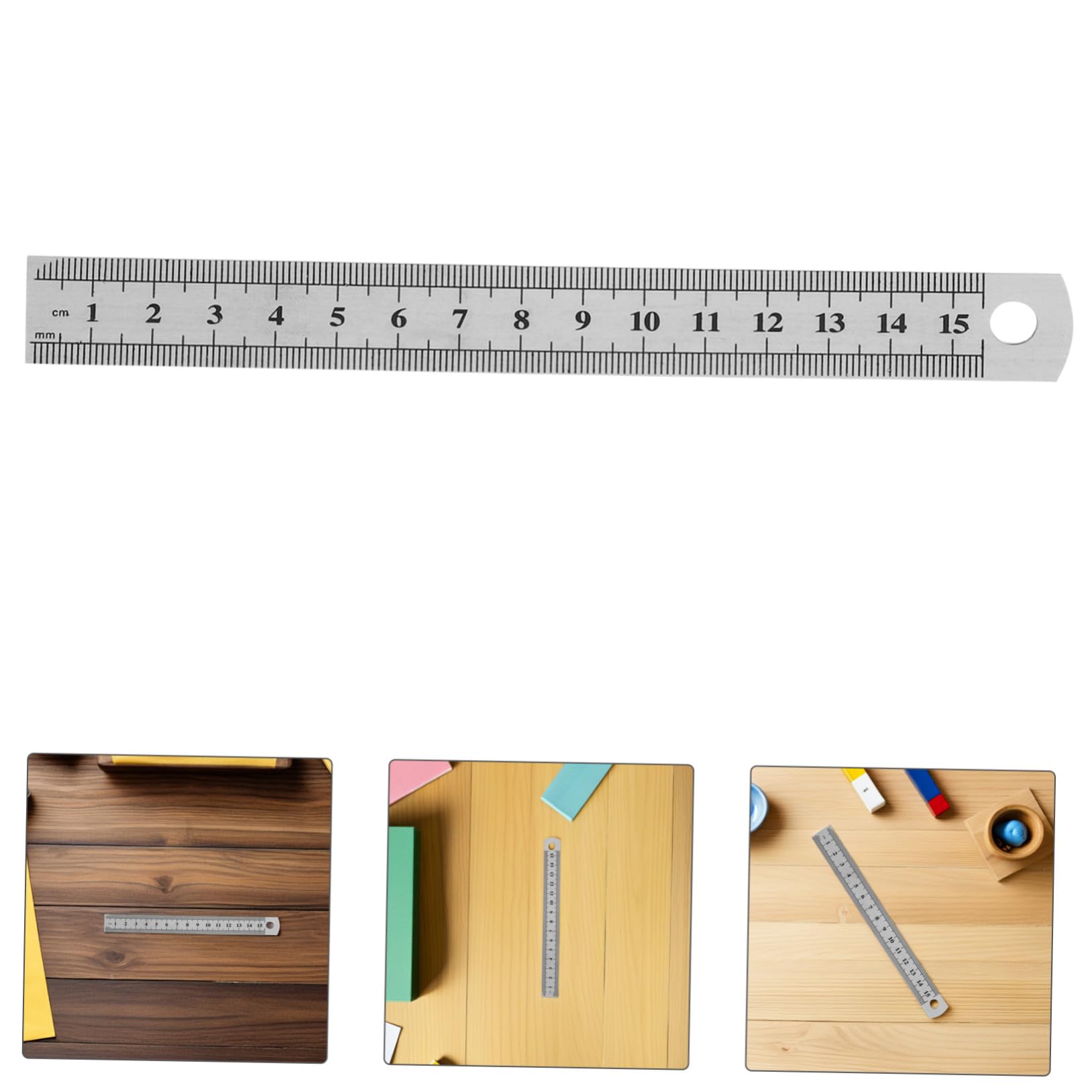 30 Stück Transparente Graduierungslineale Silbernes Lineal Lineal Geometriewerkzeug Näh Messlineal Kleines Metall Techniklineal Büro Schullineal Kleines Metalllineal