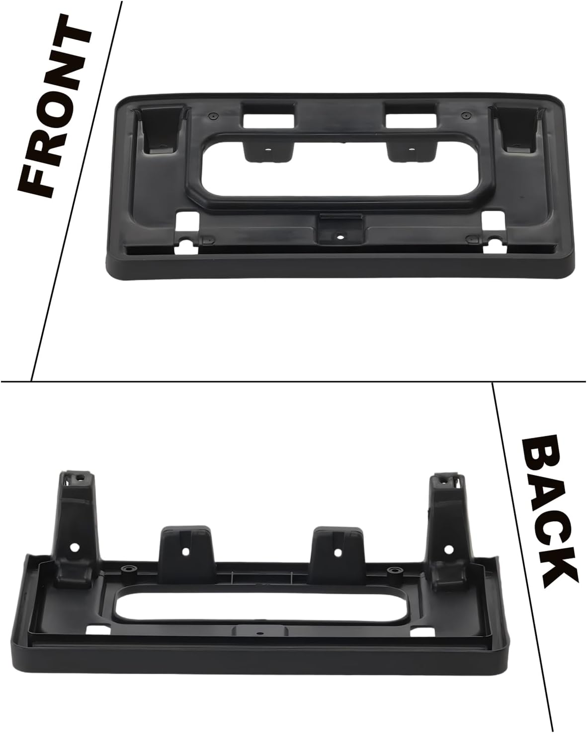 FASTCHE Front Bumper License Tag Plate Frame Bracket Holder Compatible with 2013 2014 2015 Honda Civic Front License Plate Bracket Replace # HO1068114 71145TR3A50