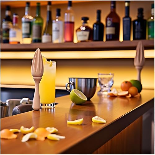 Miniatura 9 de Exprimidor de cítricos de madera  Escariador manual portátil de limónnaranja  Herramienta exprimidora de frutas para el hogar, cafetería y bar,