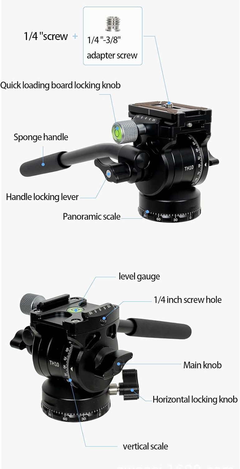 Professional Camera Stand Foldable and Equatorial Mount Mode Option Wide Compatibility for Time Lapsed Photography Tripod