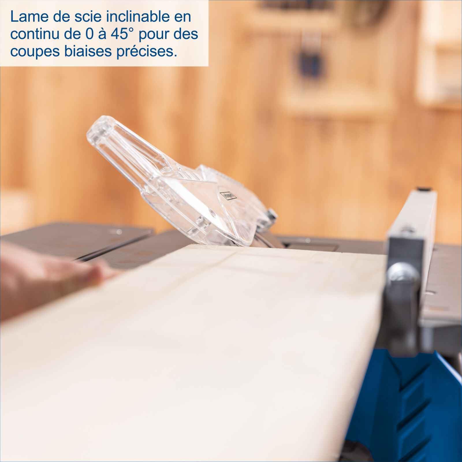 Scheppach Scie circulaire sur table HS210-1500W - lame Ø210mm - 24 dents